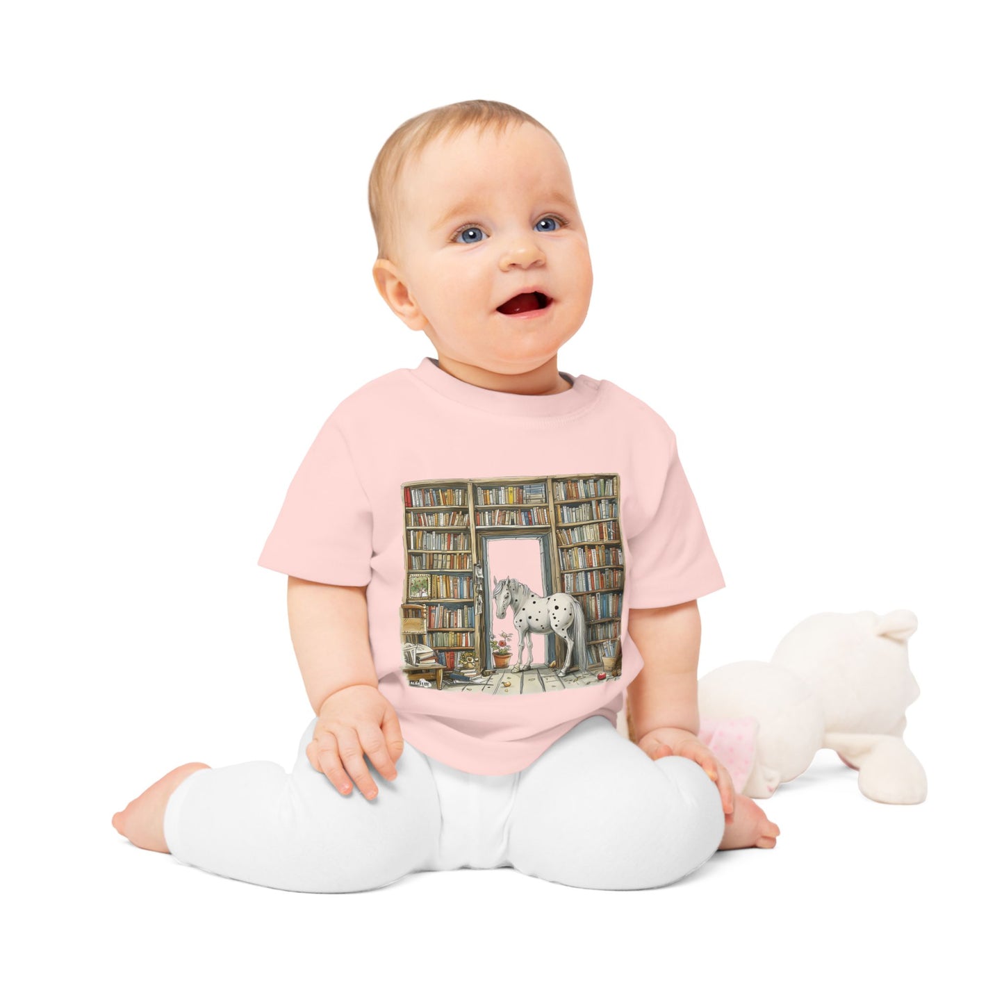 Horse in a Library - Toddler T-shirt