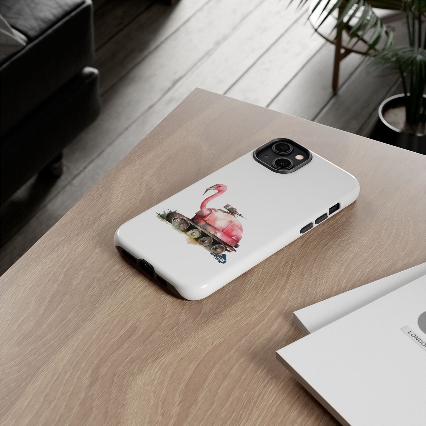 Phone Case — Flamingo Tank Illustration