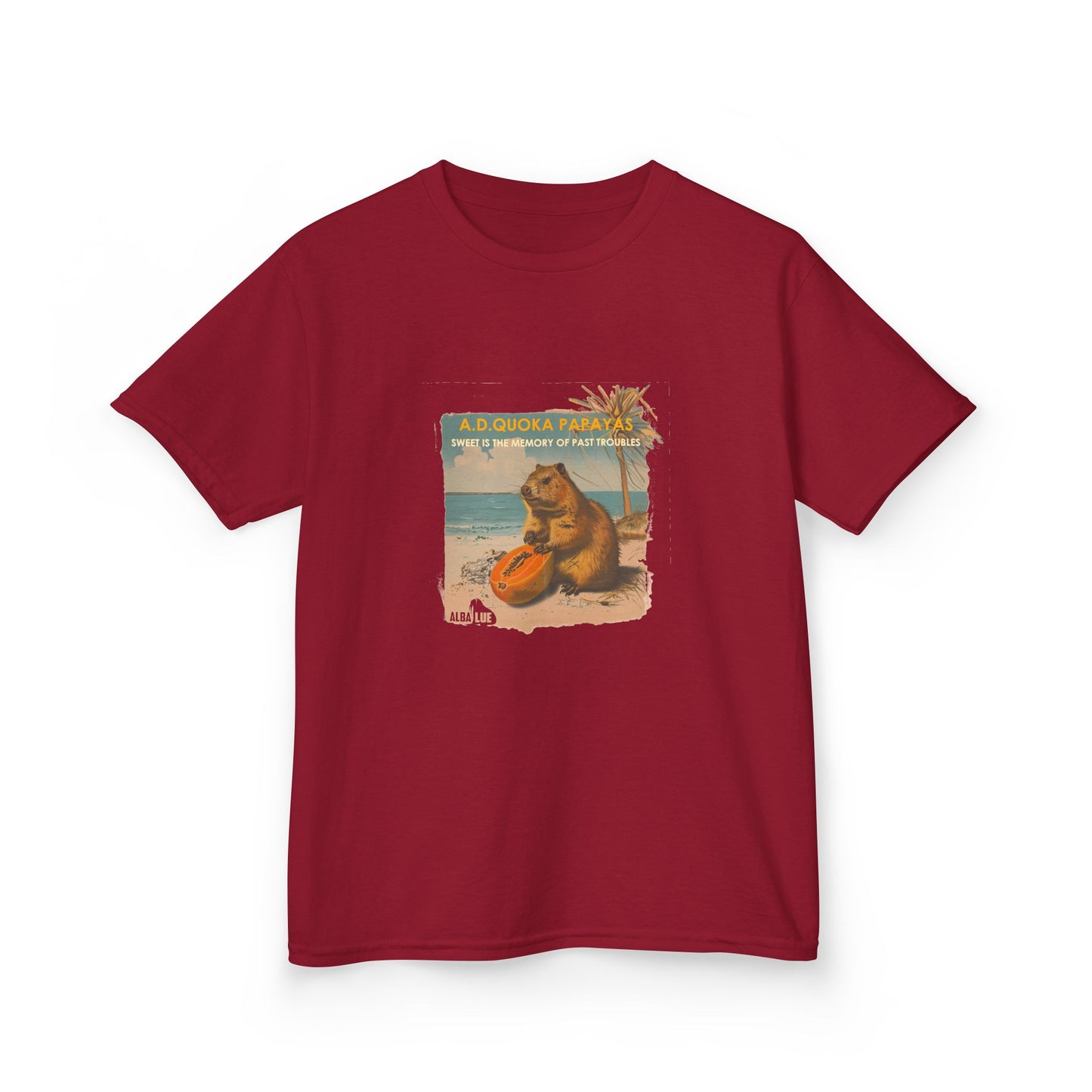 Retro A.D. Quokka Papayas - Kids T-Shirt