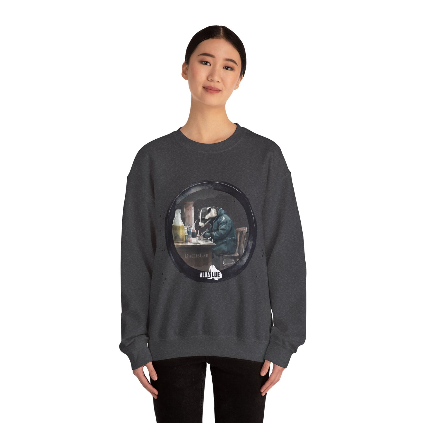 Badger in a Lab - Crewneck Sweatshirt