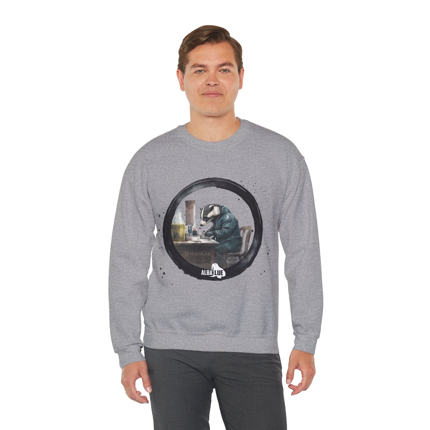 Badger in a Lab - Crewneck Sweatshirt