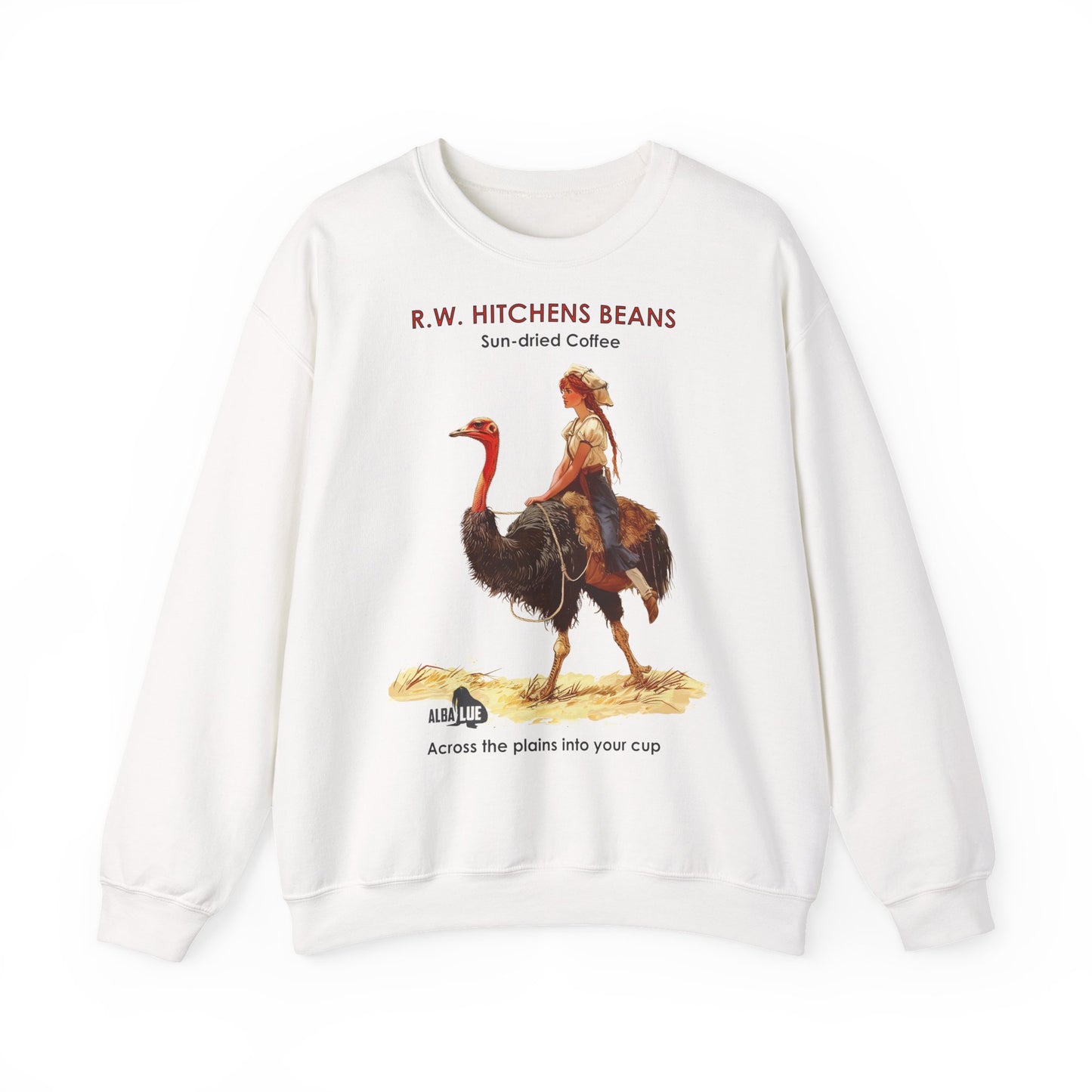 Vintage Ostrich Coffee Ad - Crewneck Sweatshirt