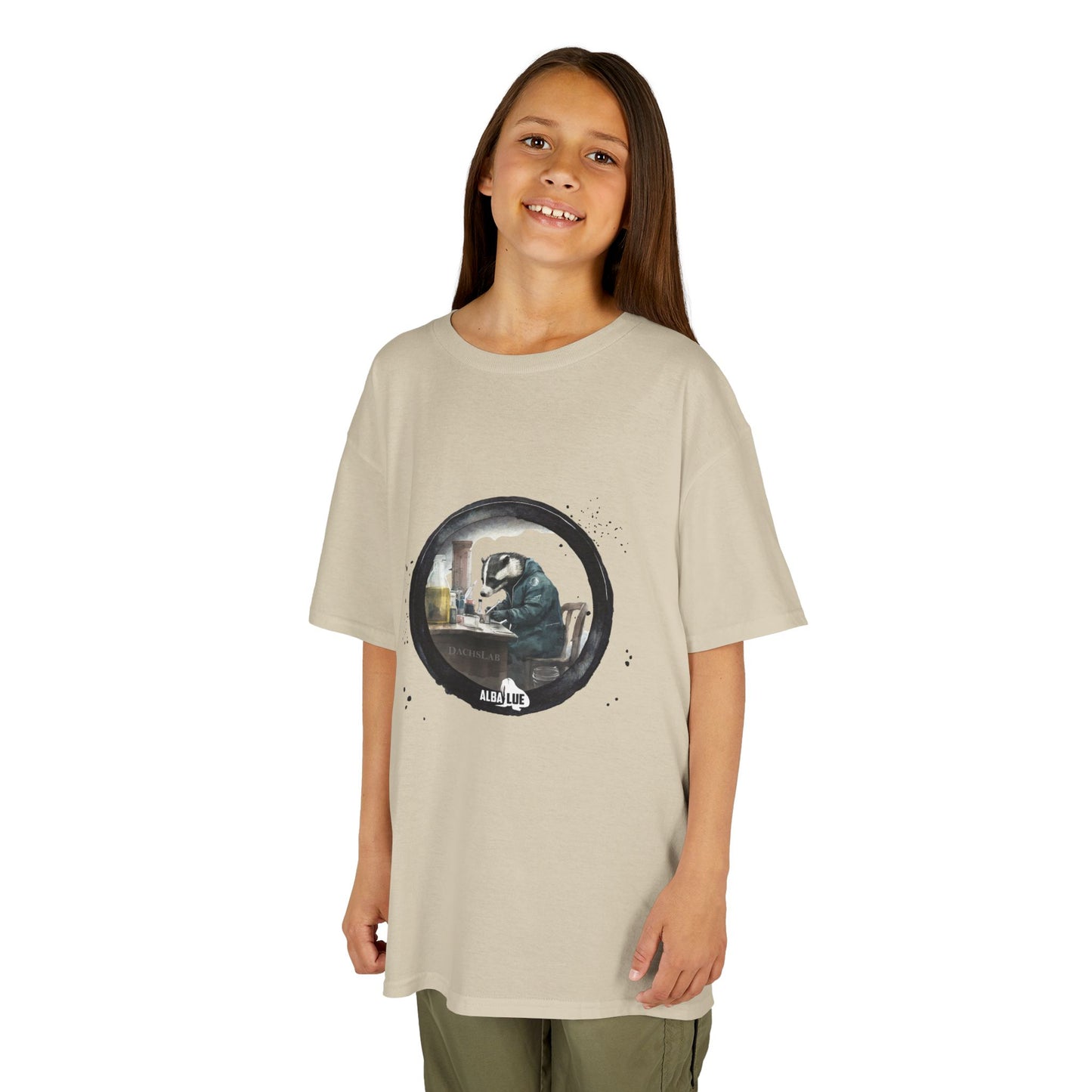 Badger in a Lab — Kids T-shirt