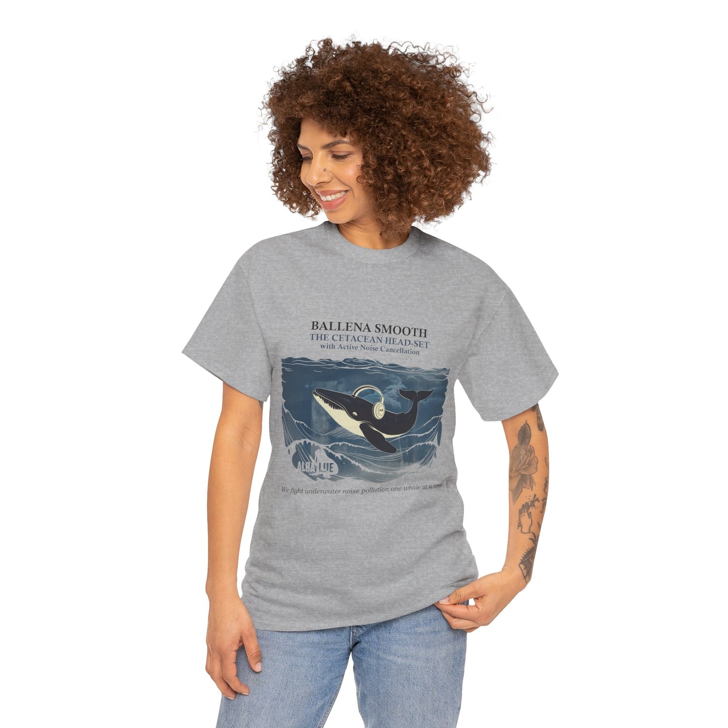 Whale Headphones - T-shirt