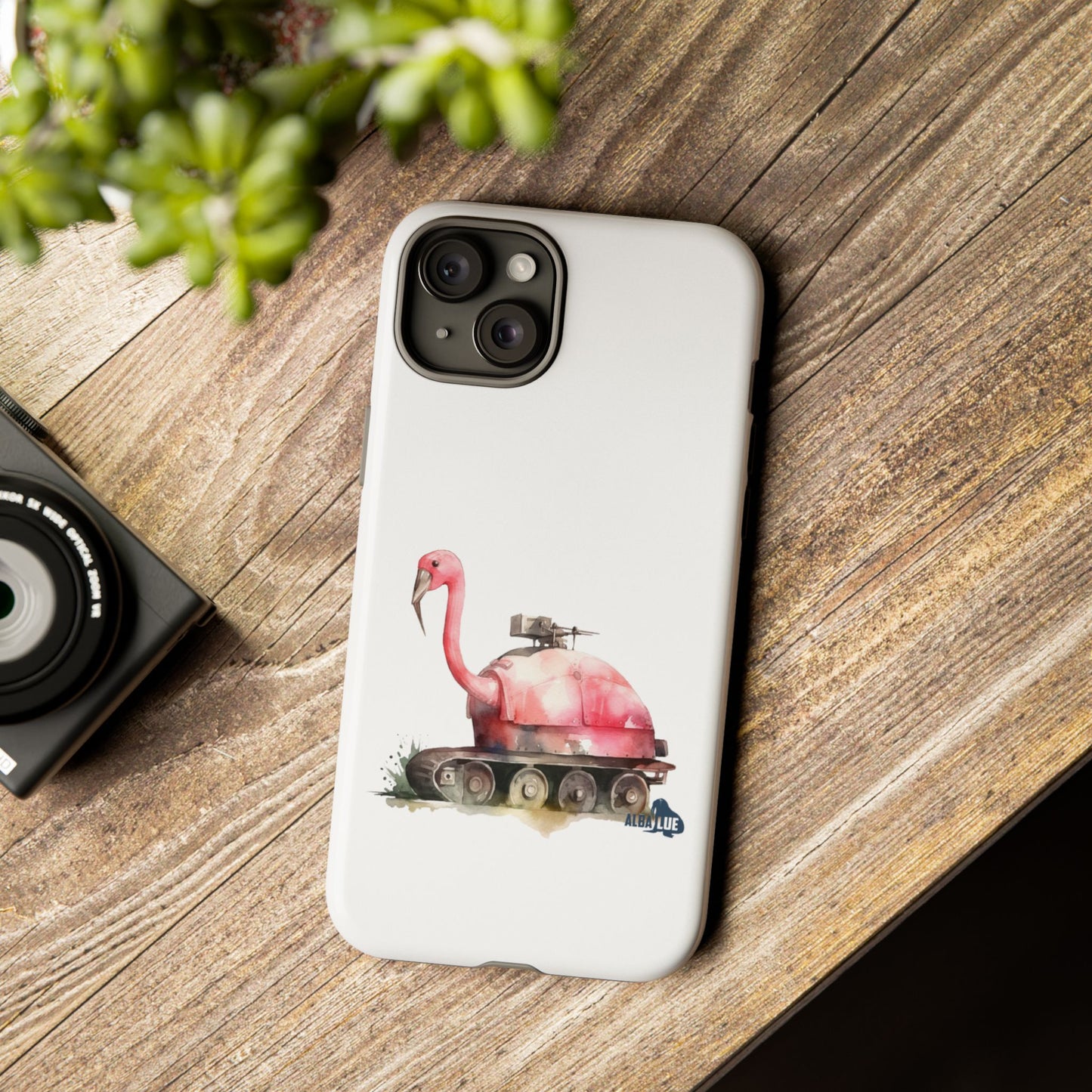 Phone Case — Flamingo Tank Illustration