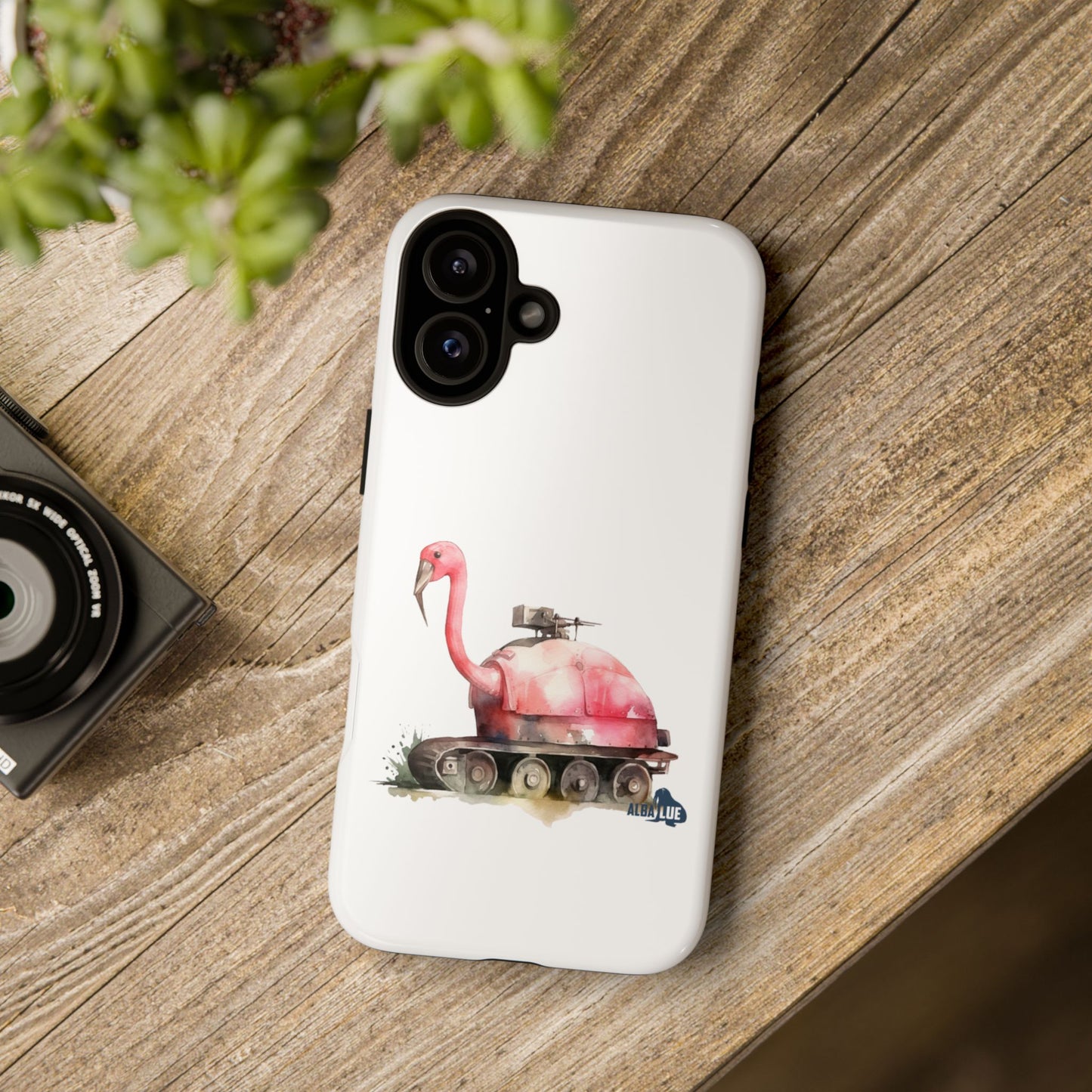 Phone Case — Flamingo Tank Illustration