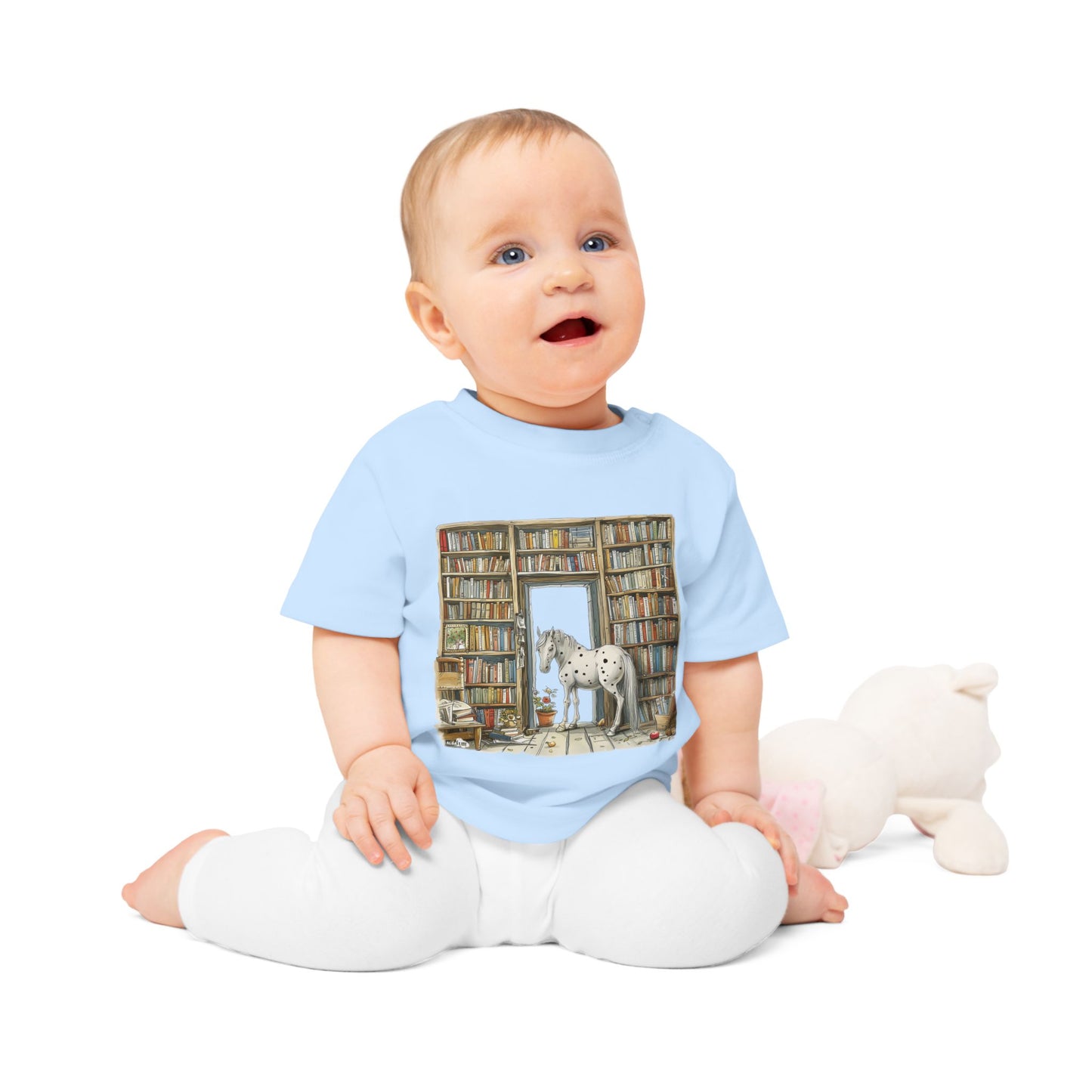 Horse in a Library - Toddler T-shirt