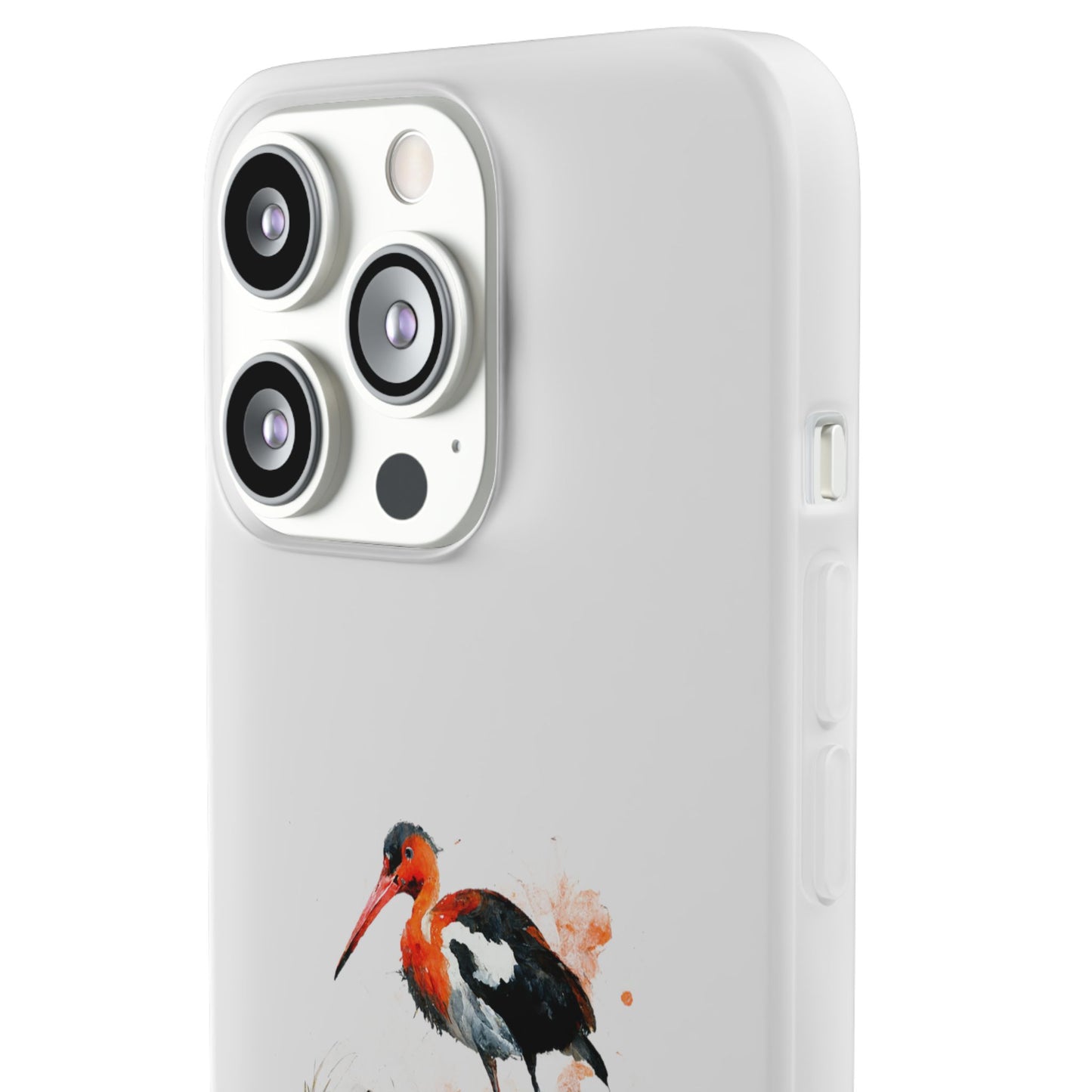 Bird Watercolor Phone Case — Painted Water Bird Flexi Case