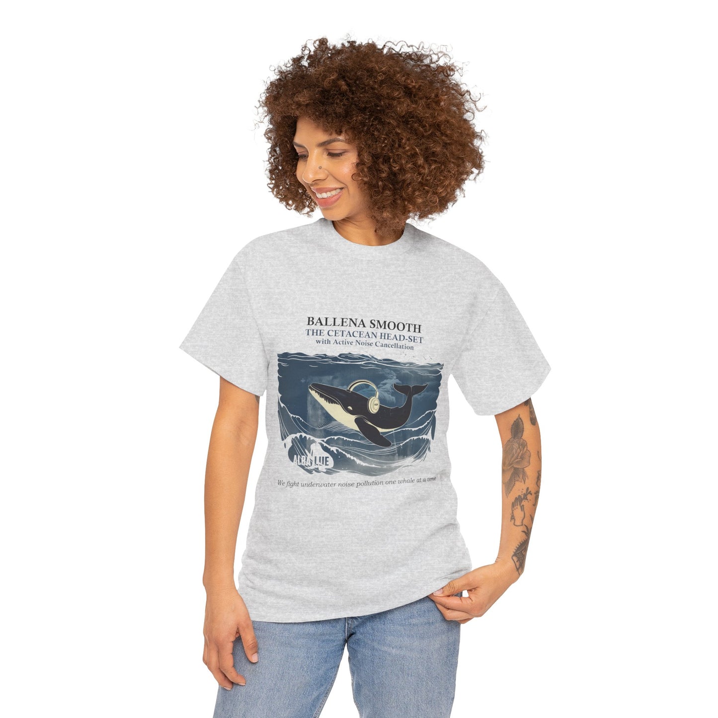 Whale Headphones - T-shirt