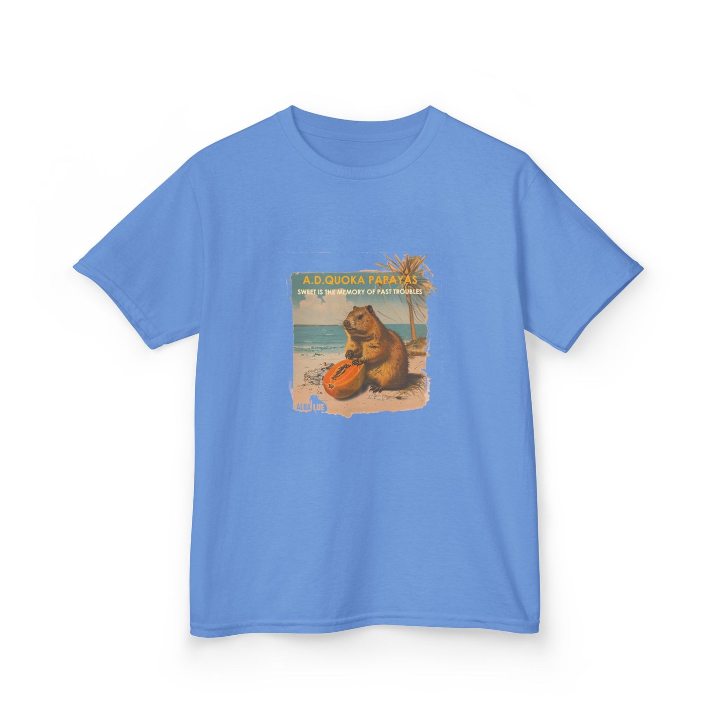 Retro A.D. Quokka Papayas - Kids T-Shirt