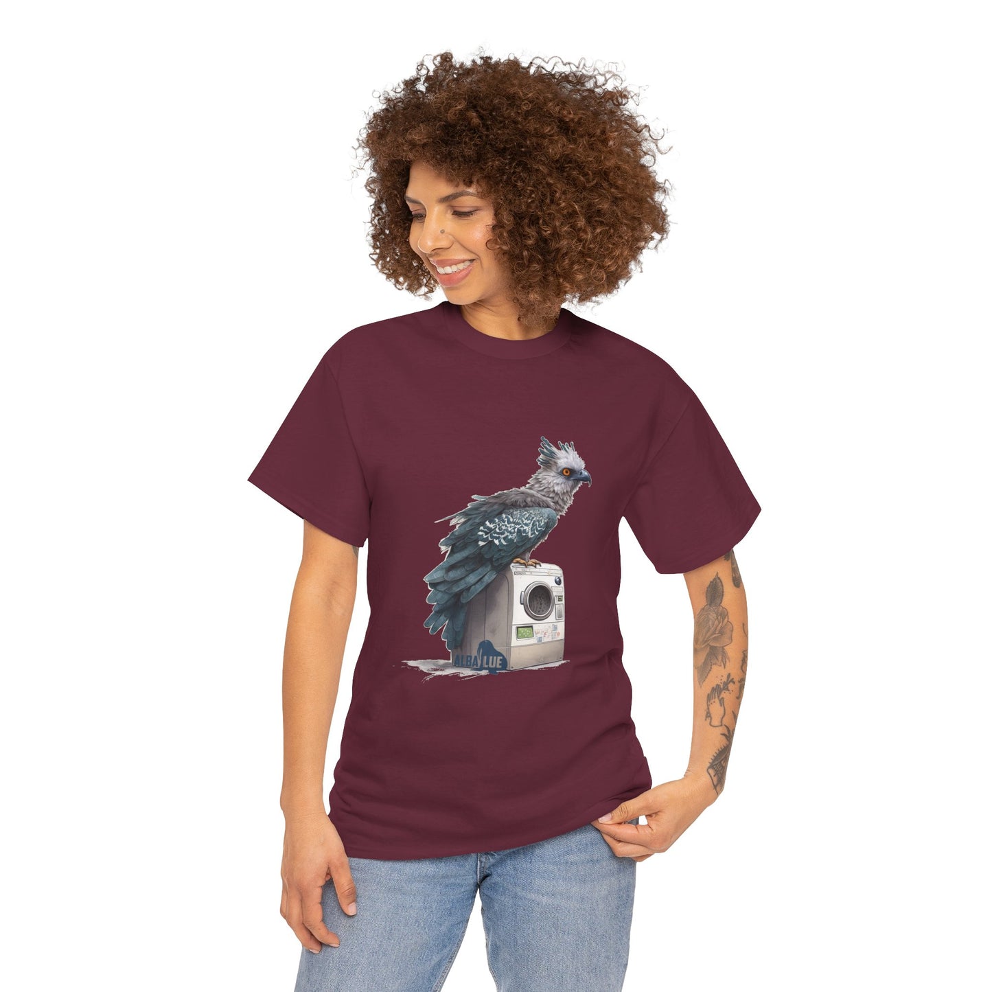 Harpy Eagle Sitting on a Washing Machine  - T-Shirt