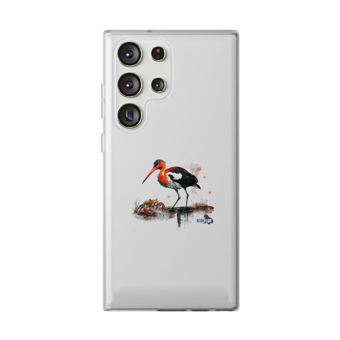 Bird Watercolor Phone Case — Painted Water Bird Flexi Case