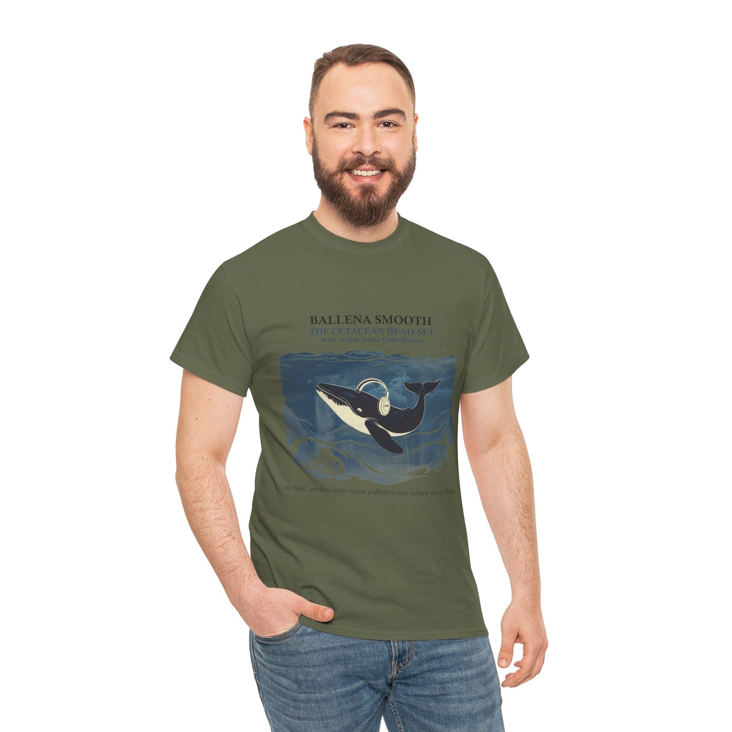 Whale Headphones - T-shirt