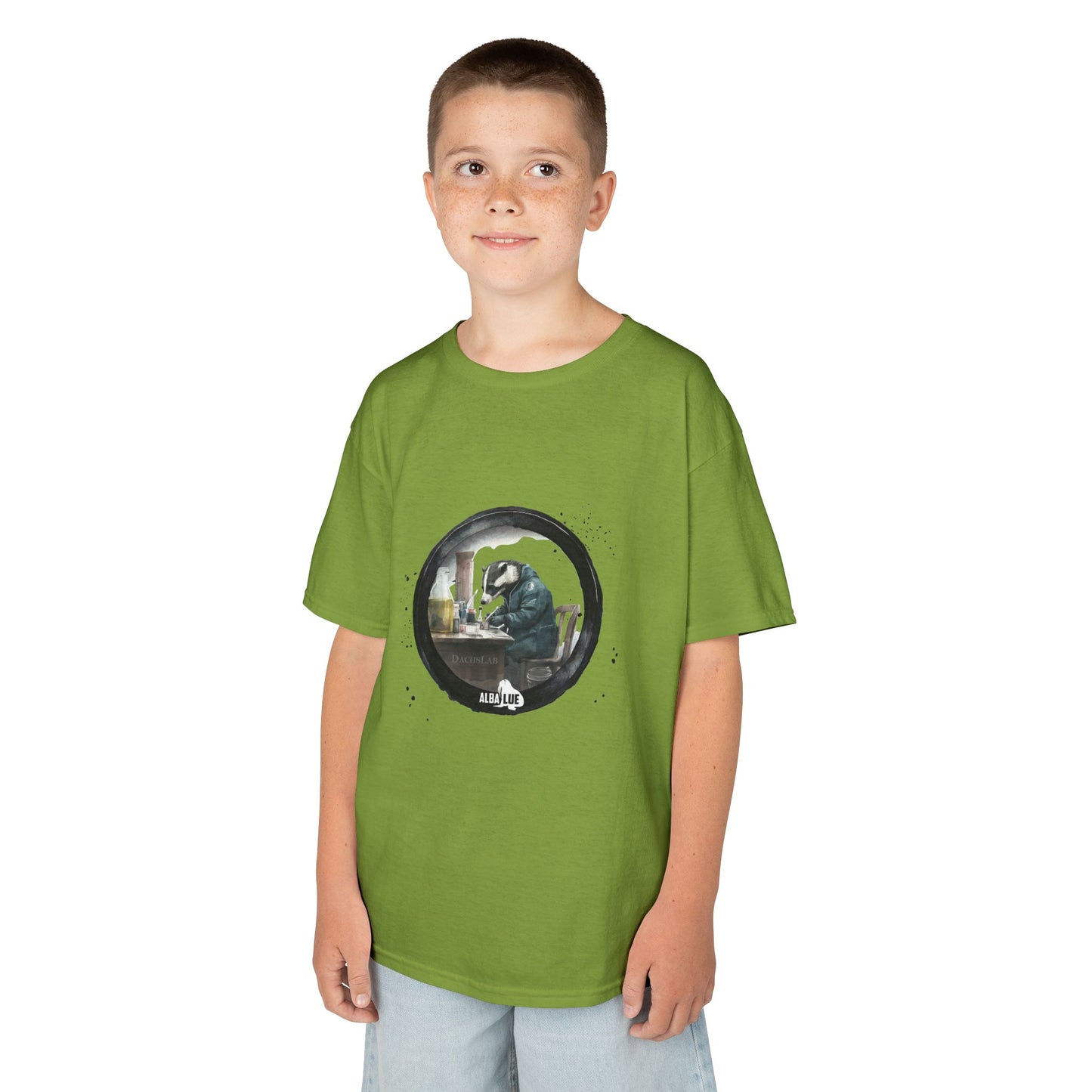 Badger in a Lab — Kids T-shirt