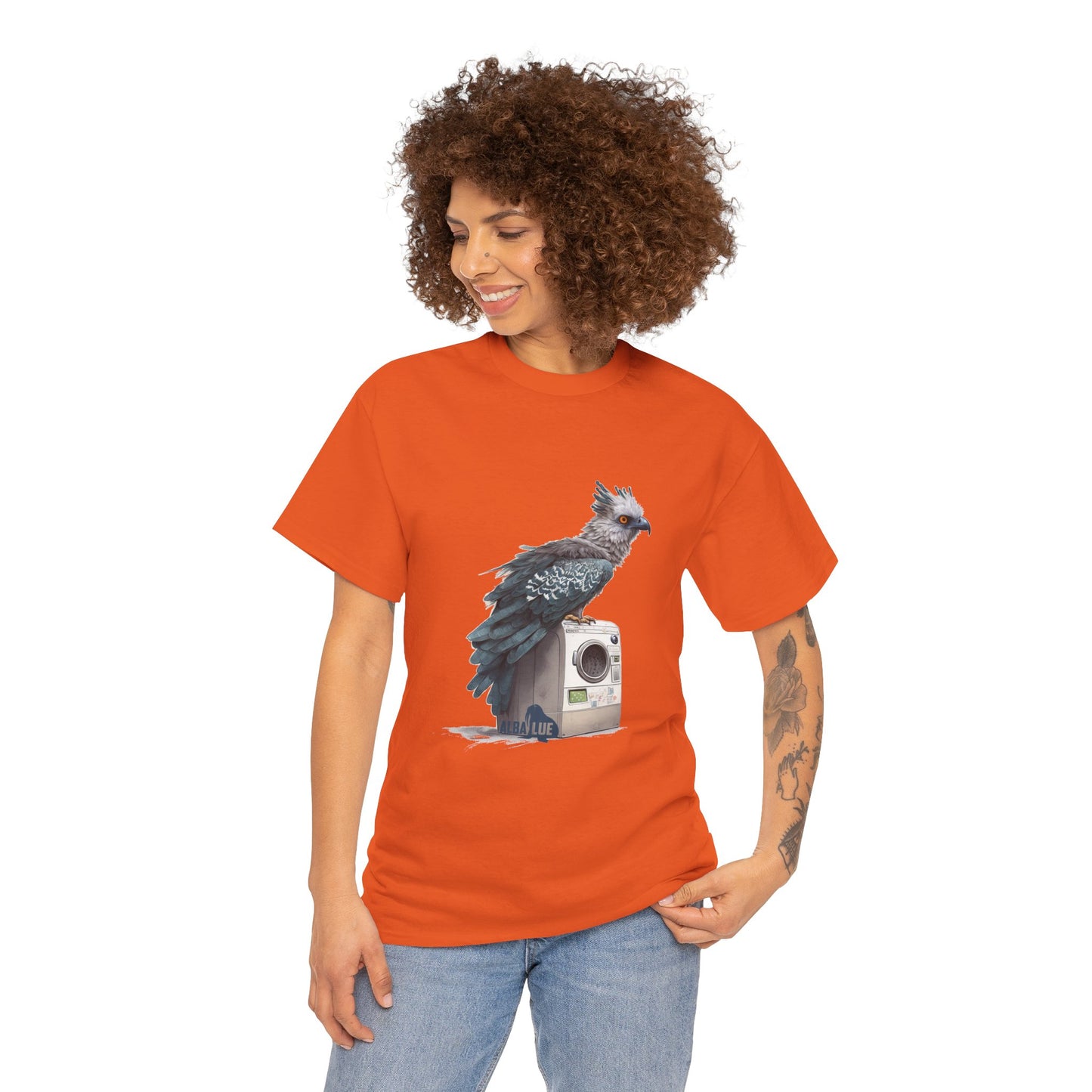 Harpy Eagle Sitting on a Washing Machine  - T-Shirt