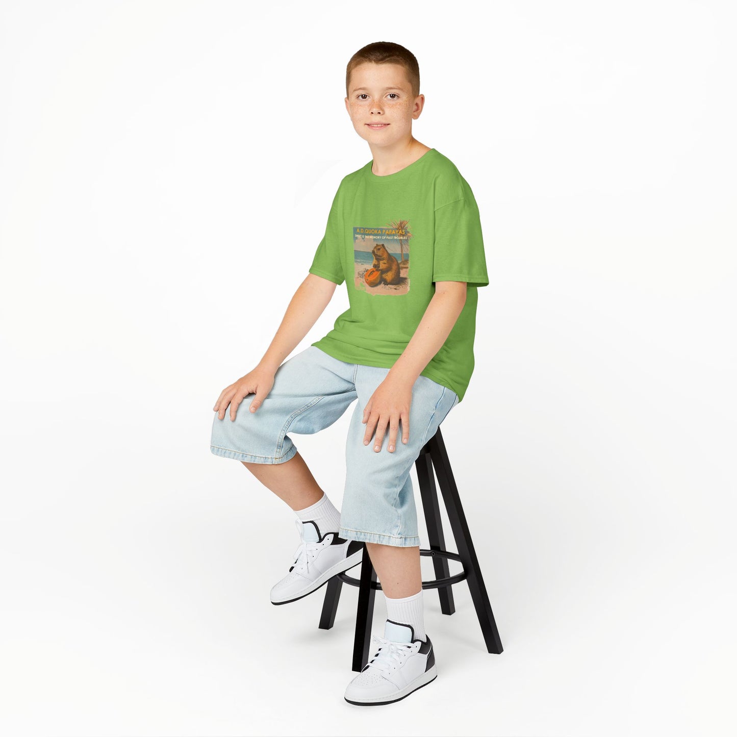 Retro A.D. Quokka Papayas - Kids T-Shirt