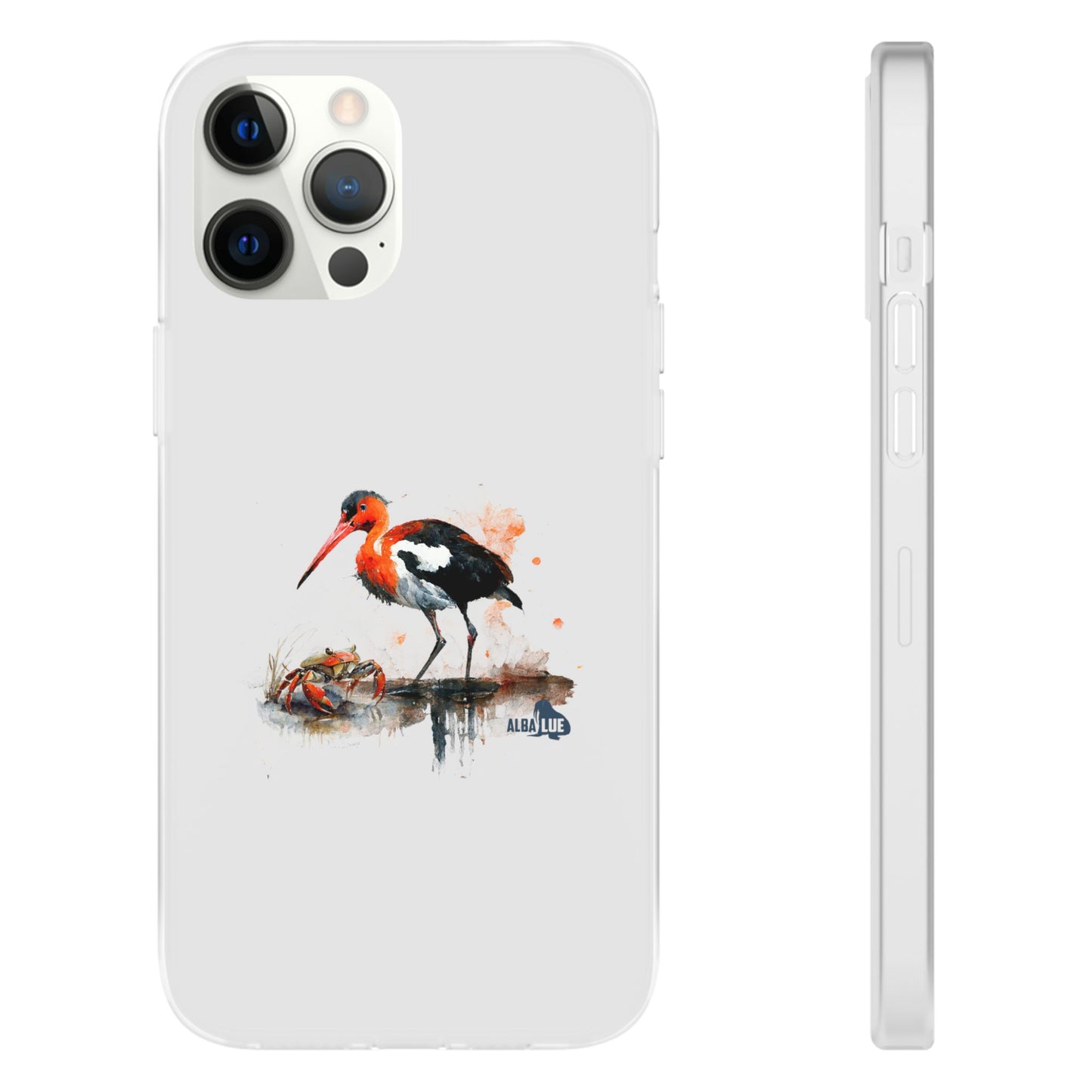 Bird Watercolor Phone Case — Painted Water Bird Flexi Case