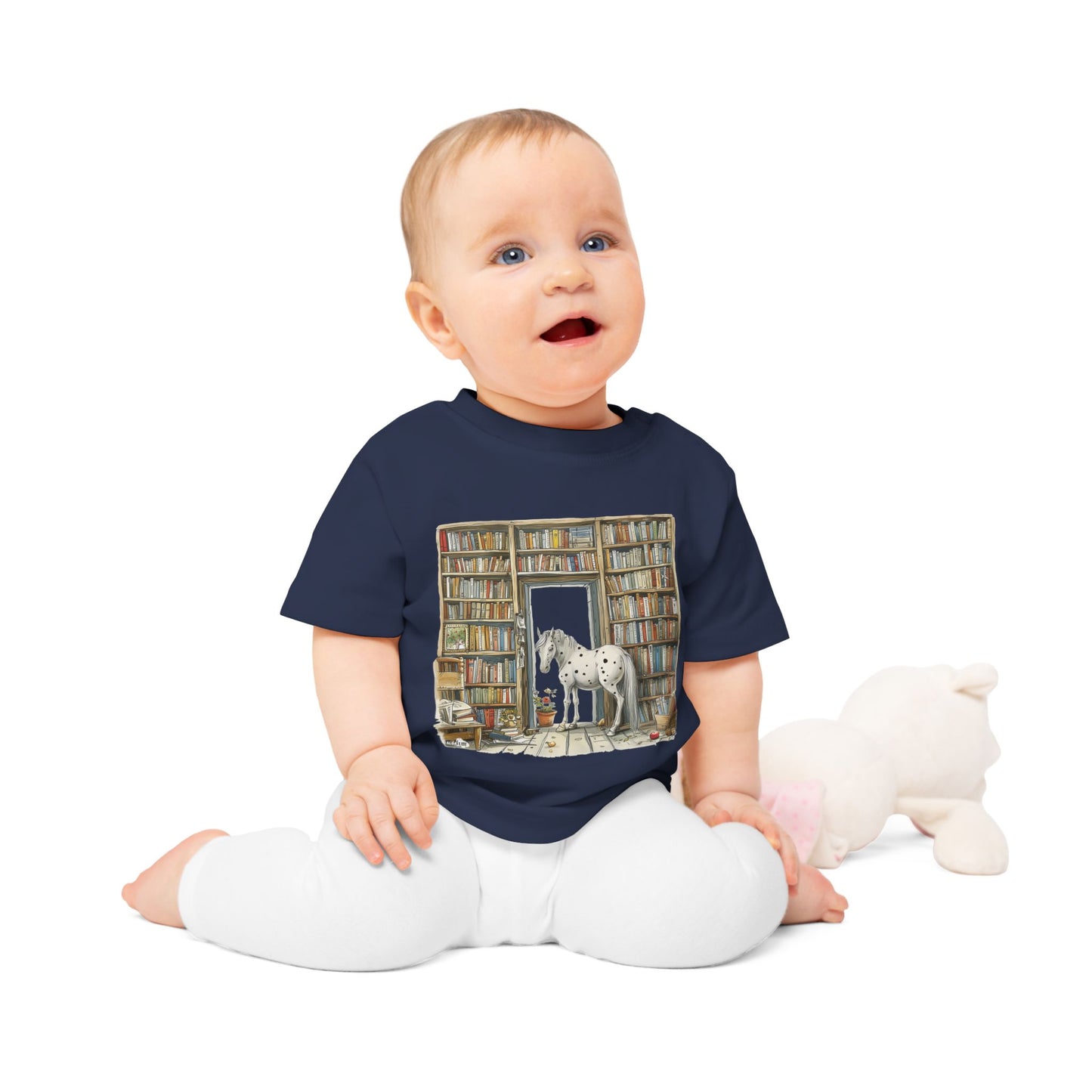Horse in a Library - Toddler T-shirt