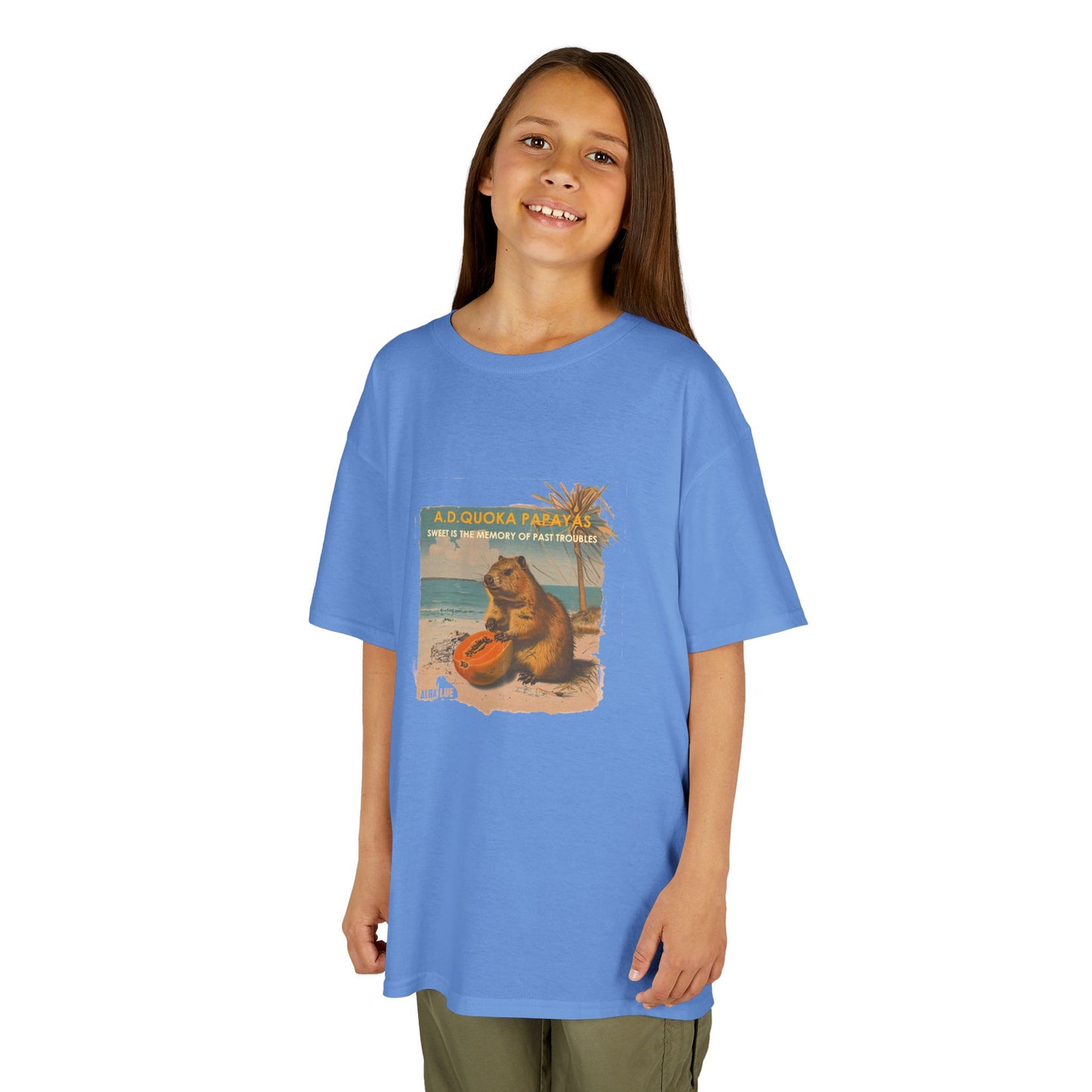 Retro A.D. Quokka Papayas - Kids T-Shirt