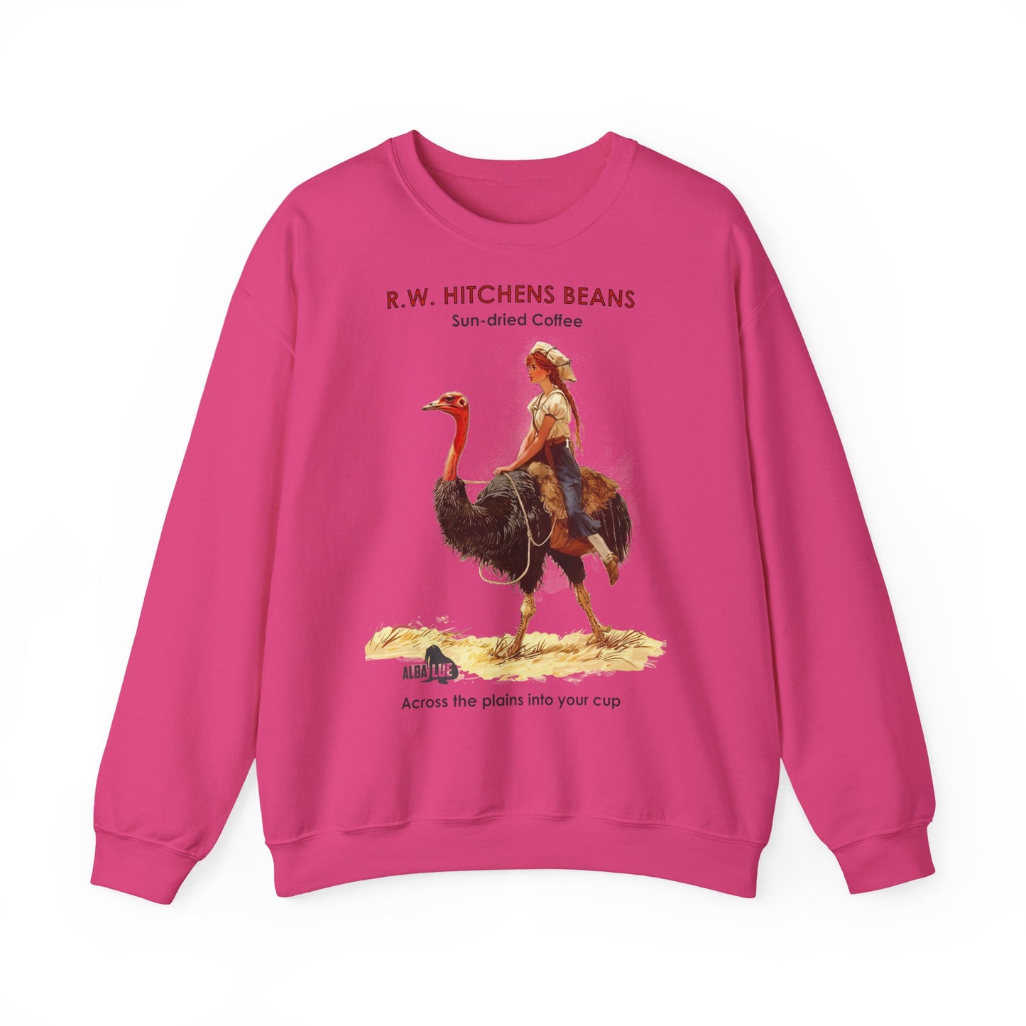 Vintage Ostrich Coffee Ad - Crewneck Sweatshirt