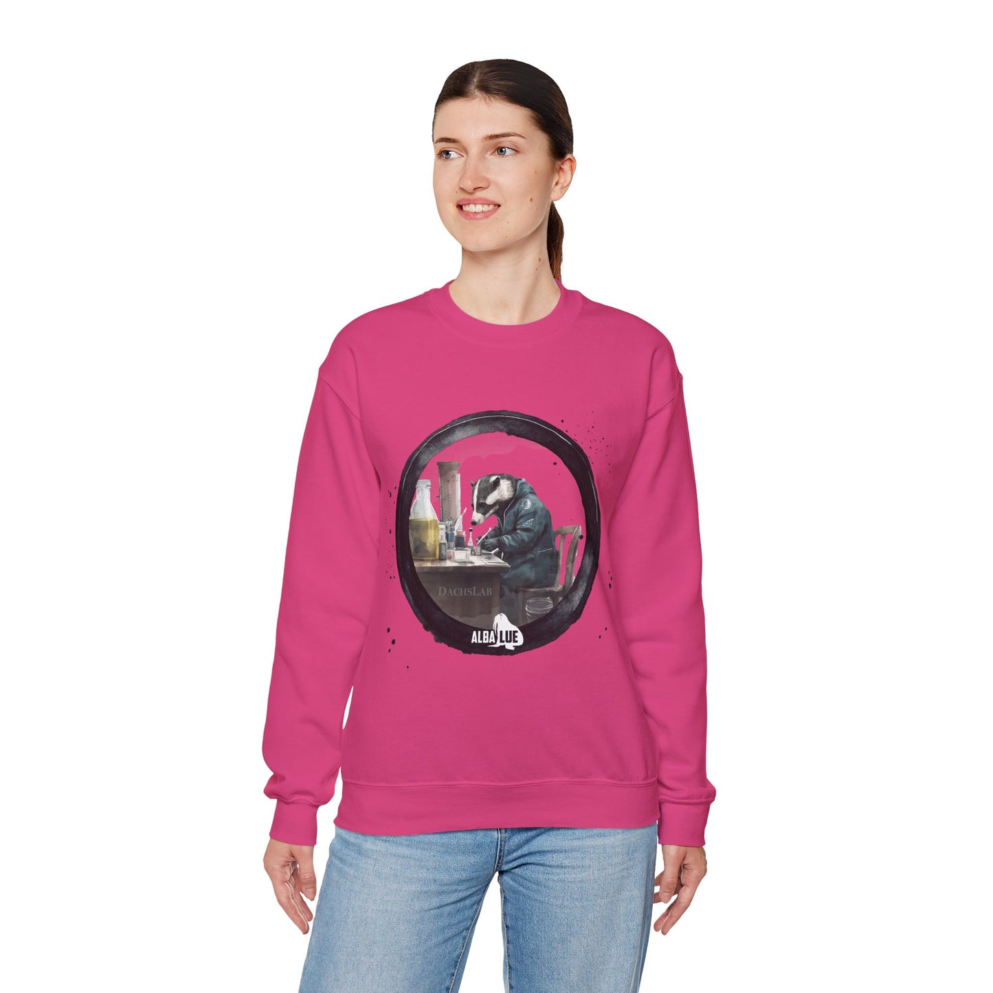Badger in a Lab - Crewneck Sweatshirt