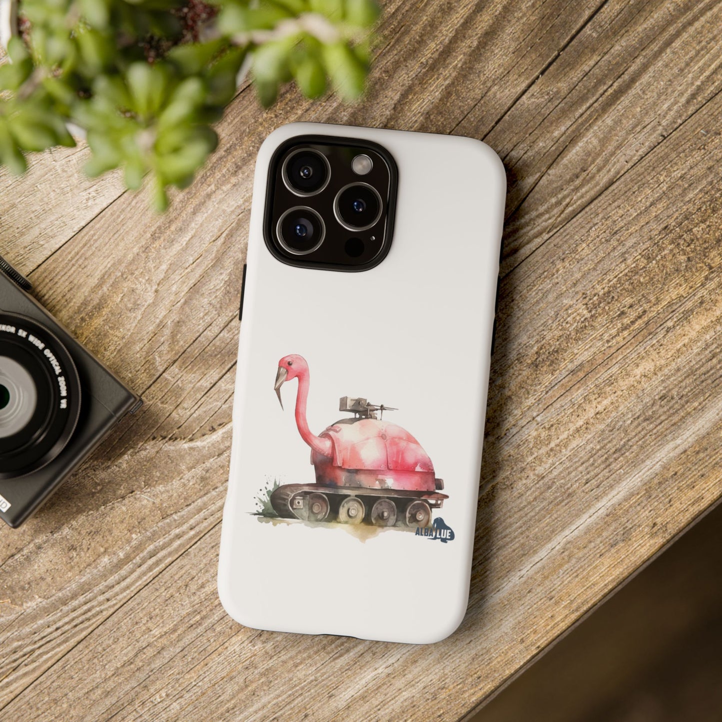 Phone Case — Flamingo Tank Illustration