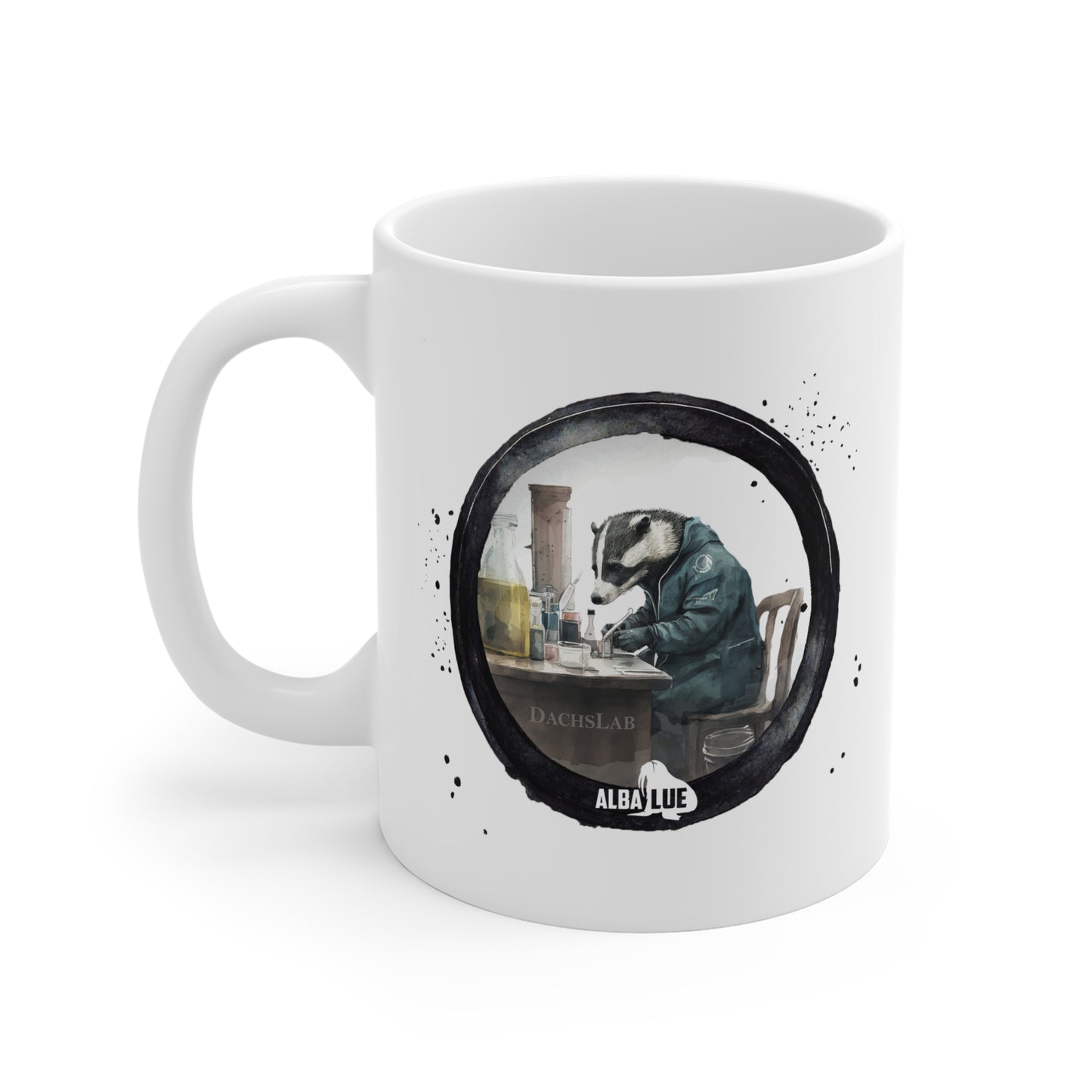 Badger in a Lab - Ceramic Mug
