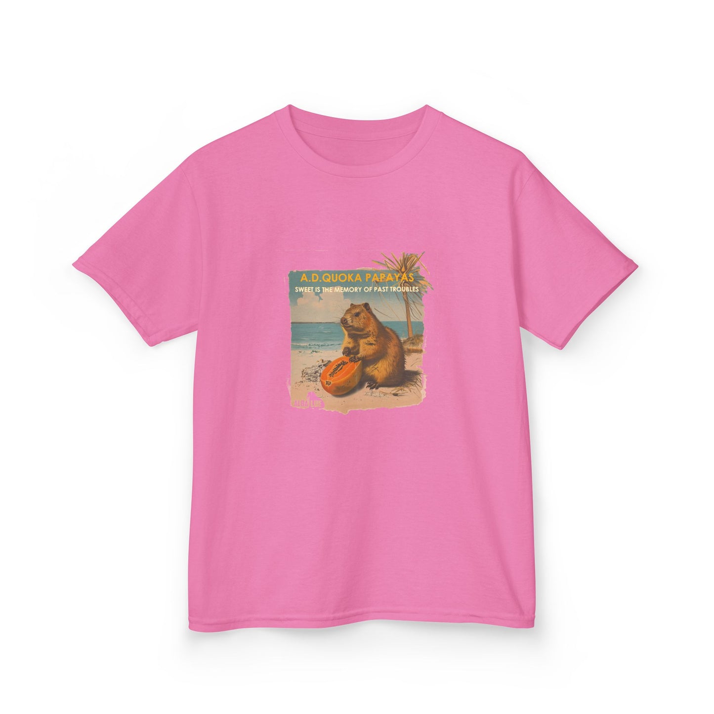Retro A.D. Quokka Papayas - Kids T-Shirt