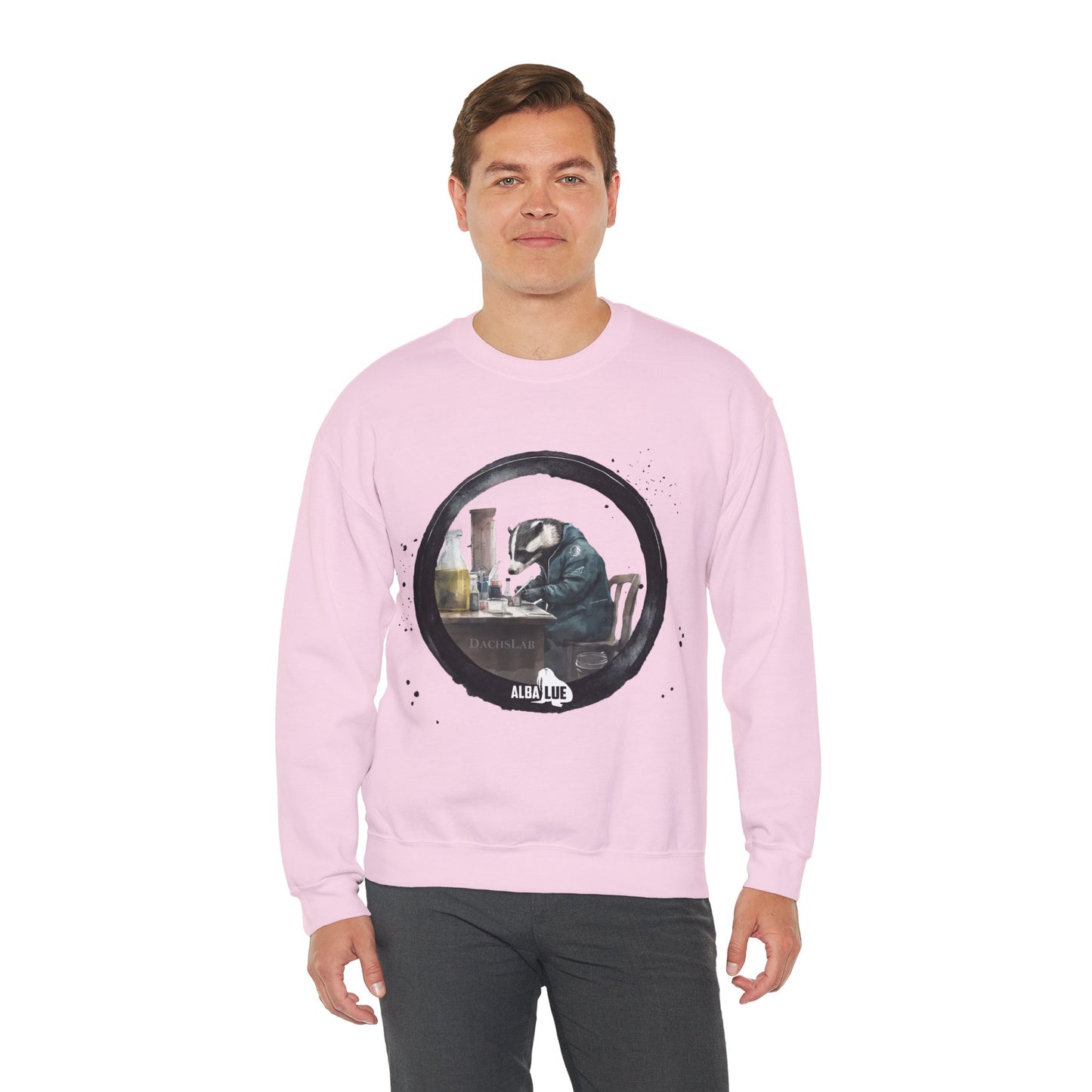 Badger in a Lab - Crewneck Sweatshirt