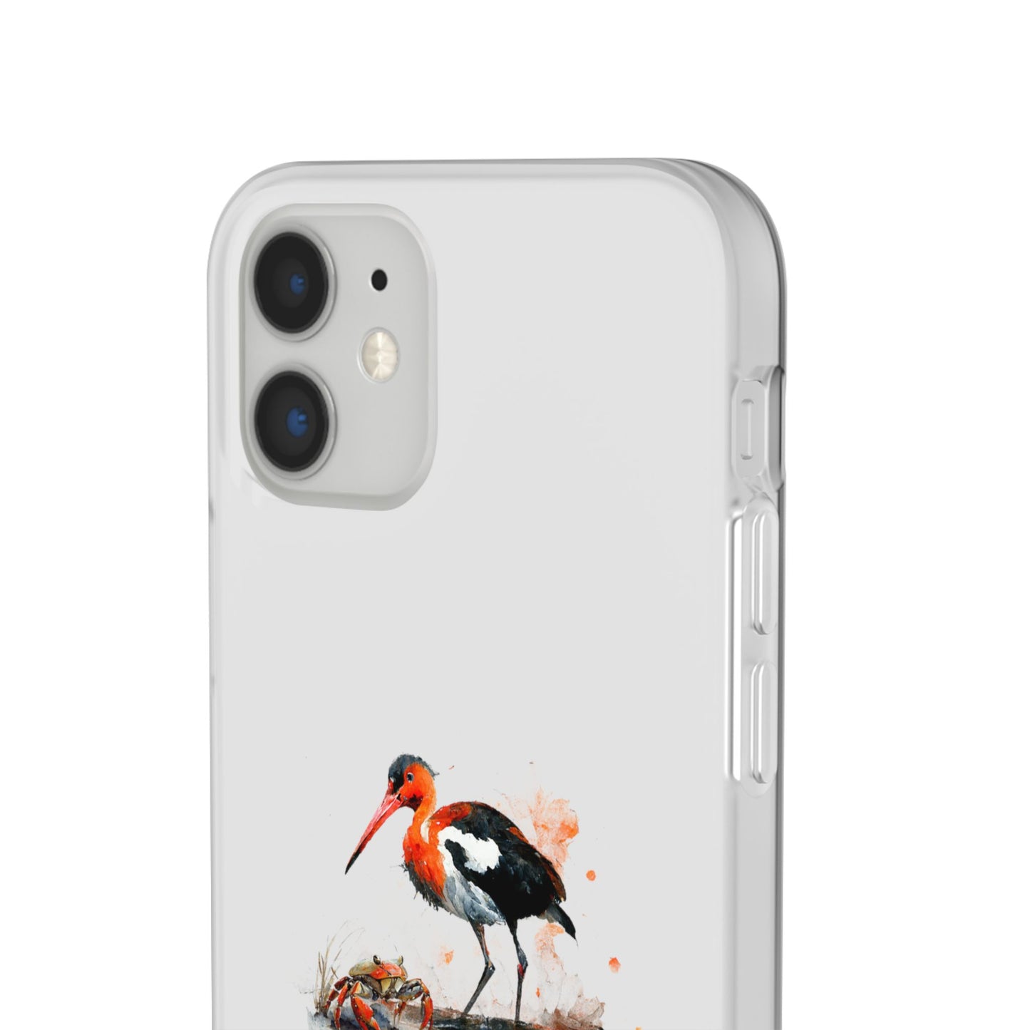 Bird Watercolor Phone Case — Painted Water Bird Flexi Case