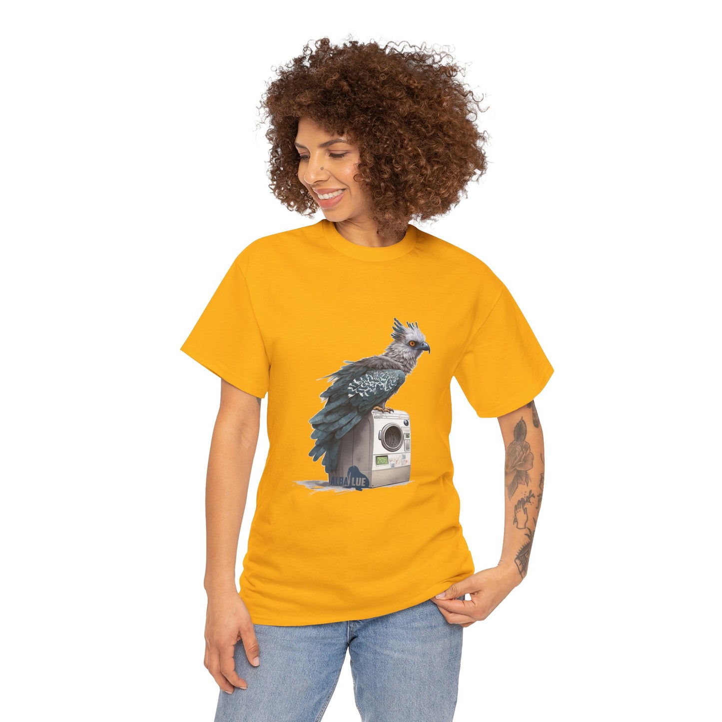 Harpy Eagle Sitting on a Washing Machine  - T-Shirt